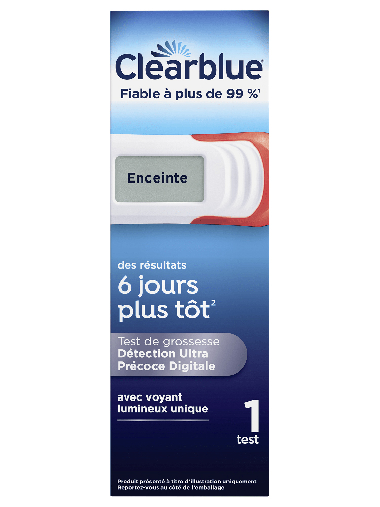 Clearblue Test de Grossesse Détection Ultra Précoce Digital X1